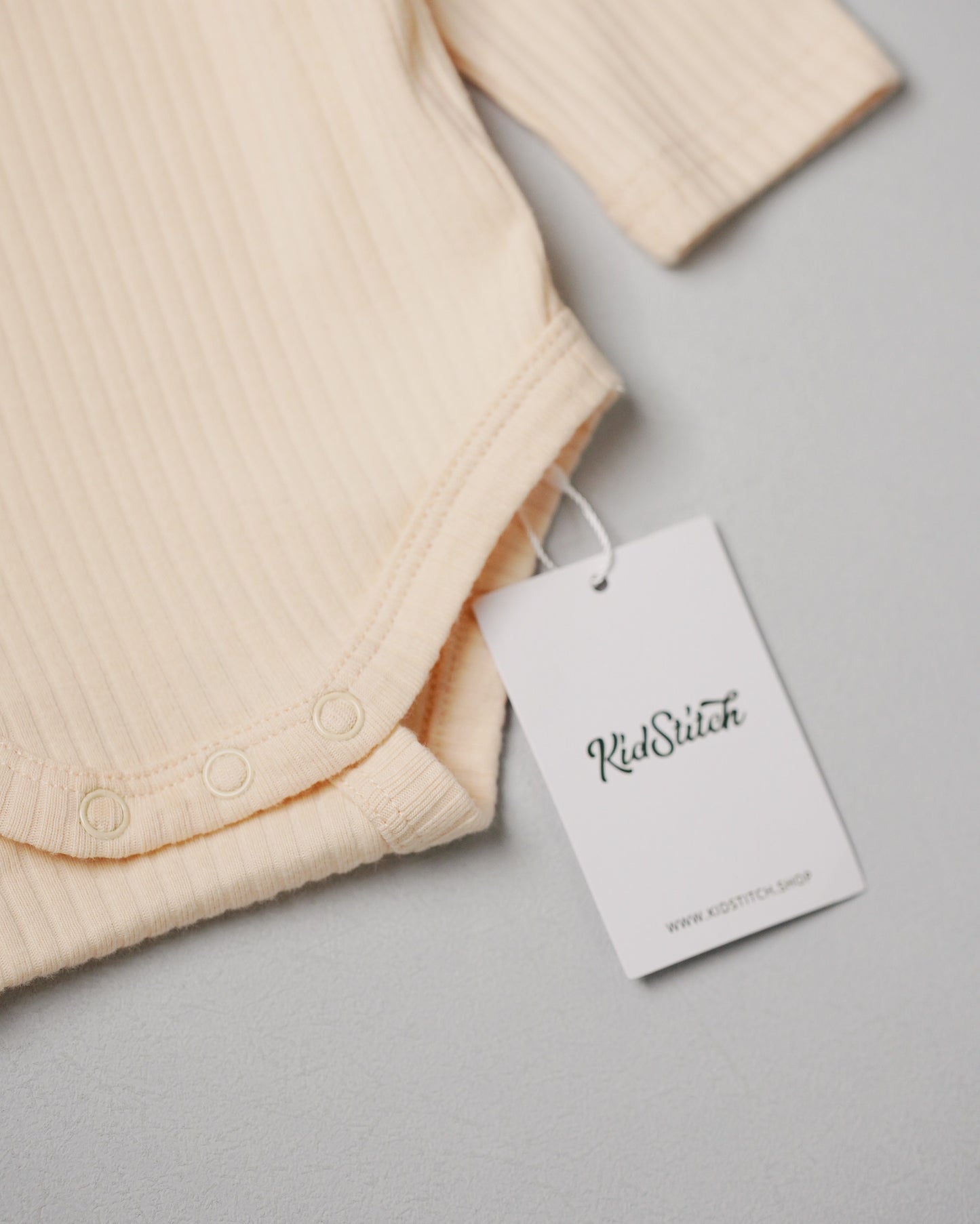 Personalized Embroidered Ribbed Long Sleeve Bodysuit with Custom Name