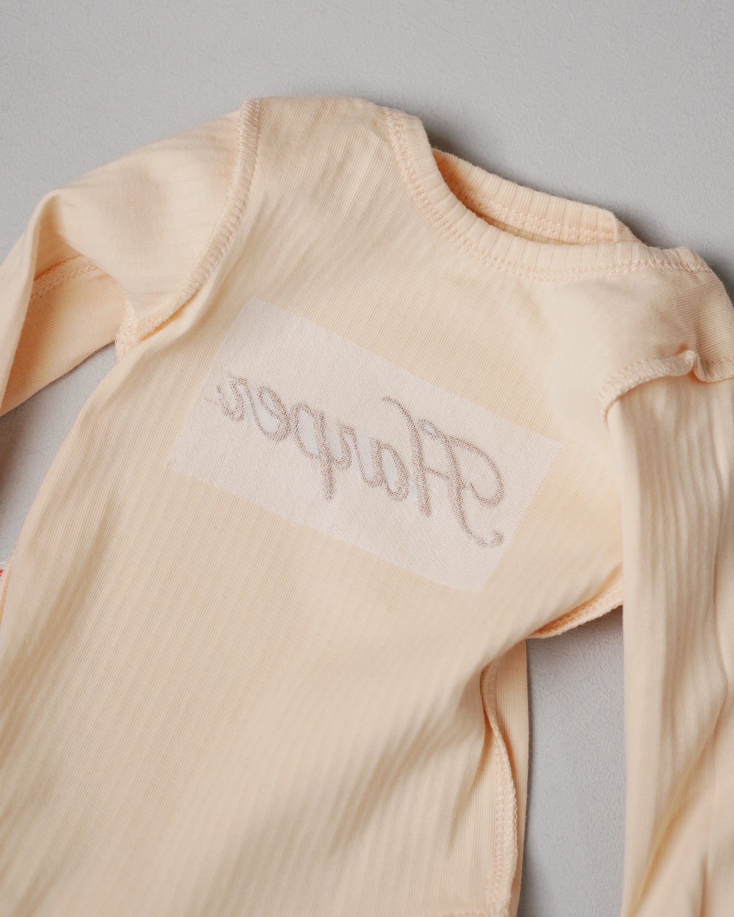 Personalized Embroidered Ribbed Long Sleeve Bodysuit with Custom Name