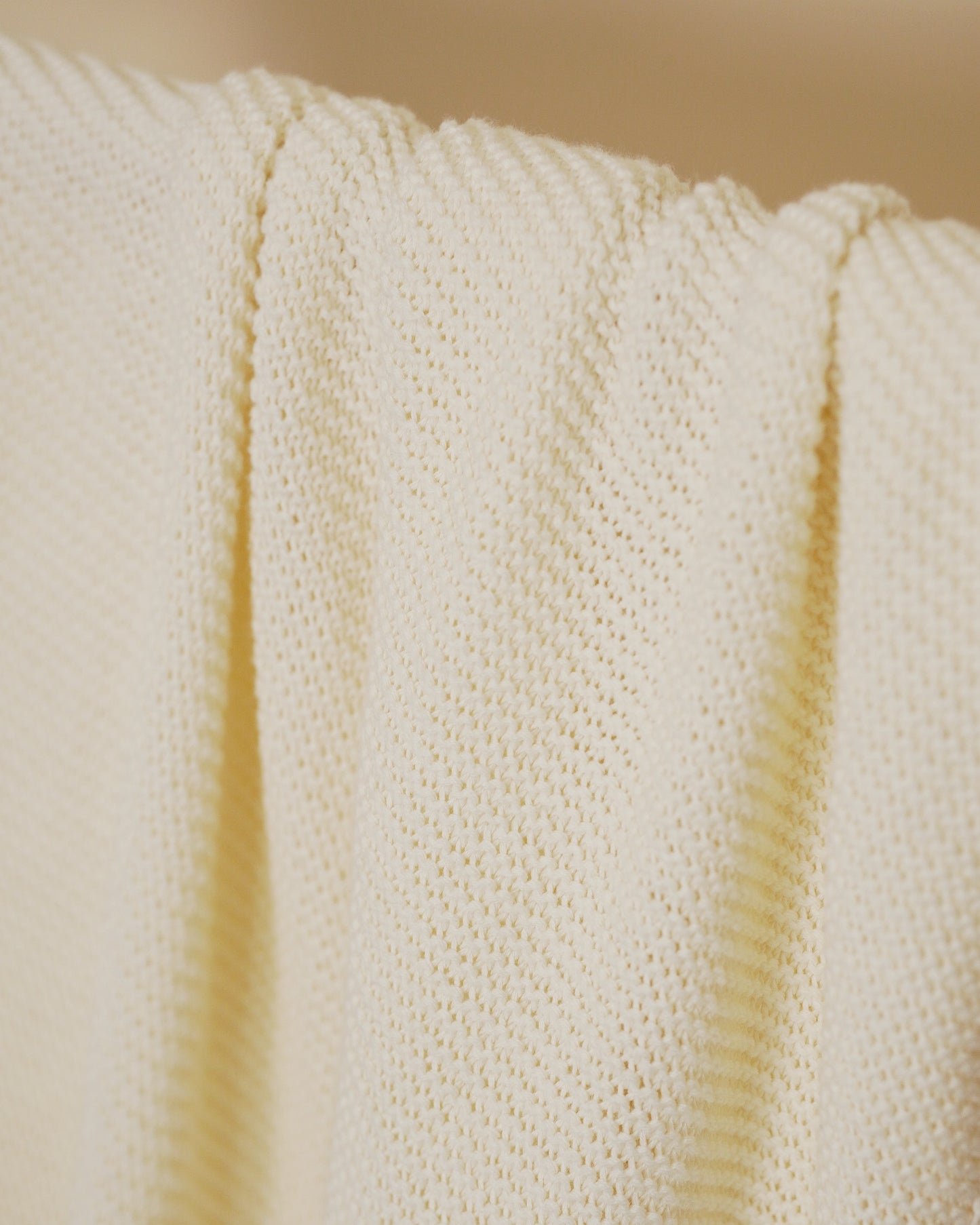 Personalized Name Organic Cotton Knitted Blanket Custom Name