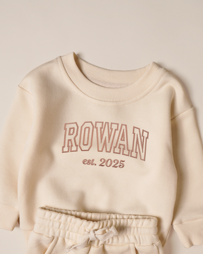 Cozy Custom Sweatsuit for Kids with Name & Est. Year Embroidery