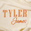 Personalized Name Organic Cotton Knitted Blanket Custom Name