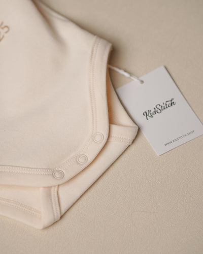 Kidstitch Organic Baby Bodysuit Short Sleeve - Baby Announcements