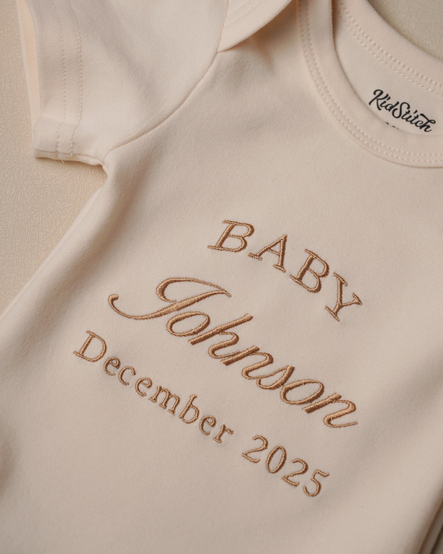 Kidstitch Organic Baby Bodysuit Short Sleeve - Baby Announcements