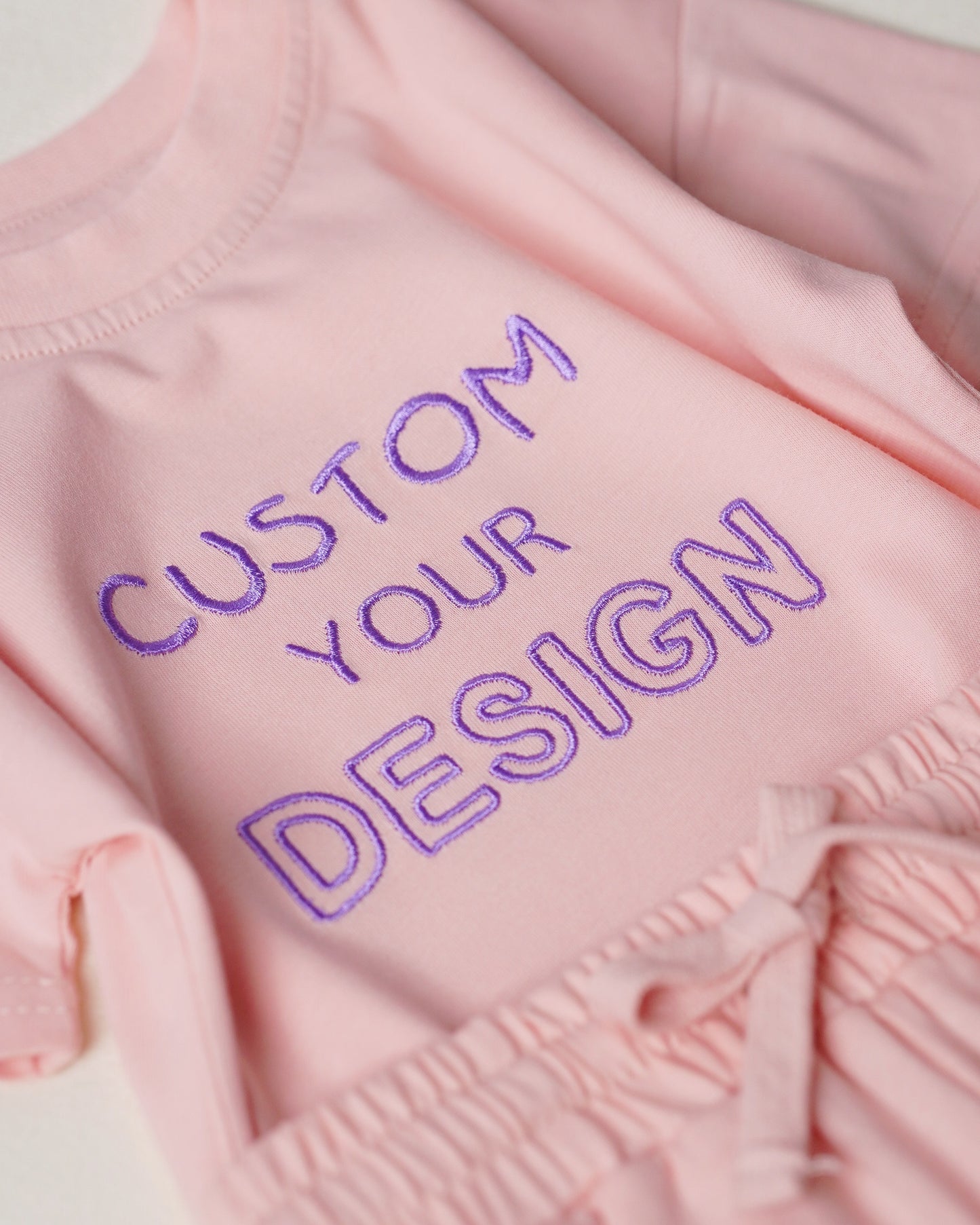 Personalized Summer T-Shirt & Shorts Set Organic Cotton - Custom Name for Summer