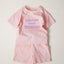 Personalized Summer T-Shirt & Shorts Set Organic Cotton - Custom Name for Summer