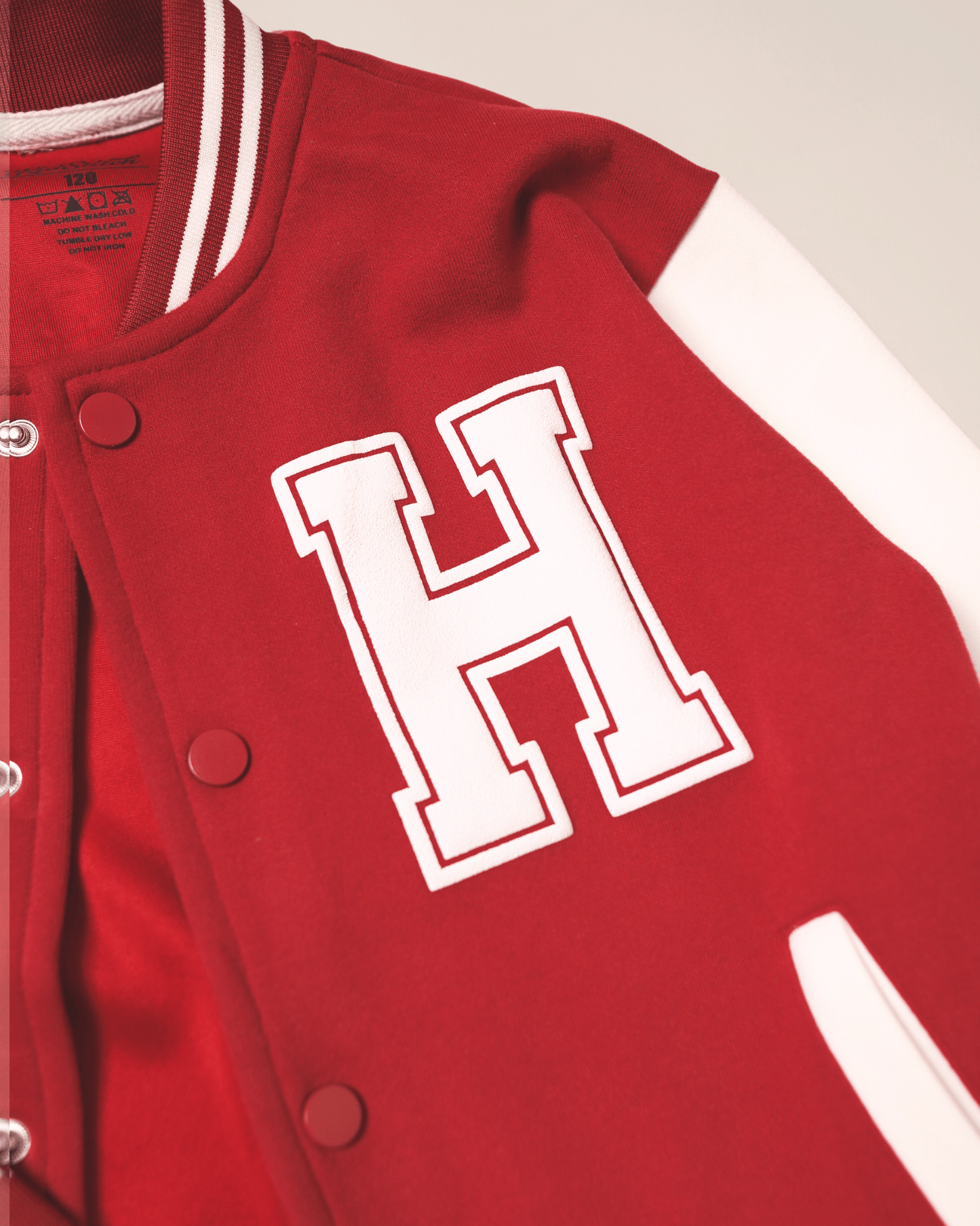 Personalized Puff Varsity Jacket Custom Name Front and Back for Kids