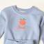 Pumpkin and Name Embroidered Sweatshirt Set