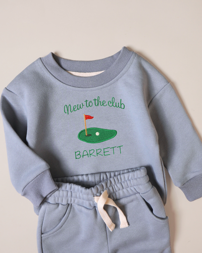 Welcome to the Club Golf Sweatshirt with Personalized Name