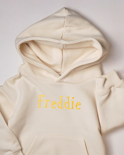 Personalized Baby Hoodie – Custom Embroidery | Organic Cotton Toddler Sweatshirt | Perfect Gift for Kids