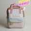 Custom Name Quilted Mini Backpack for Toddlers – Soft Pastel Preschool Bag with Front Pocket