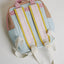 Custom Name Quilted Mini Backpack for Toddlers – Soft Pastel Preschool Bag with Front Pocket